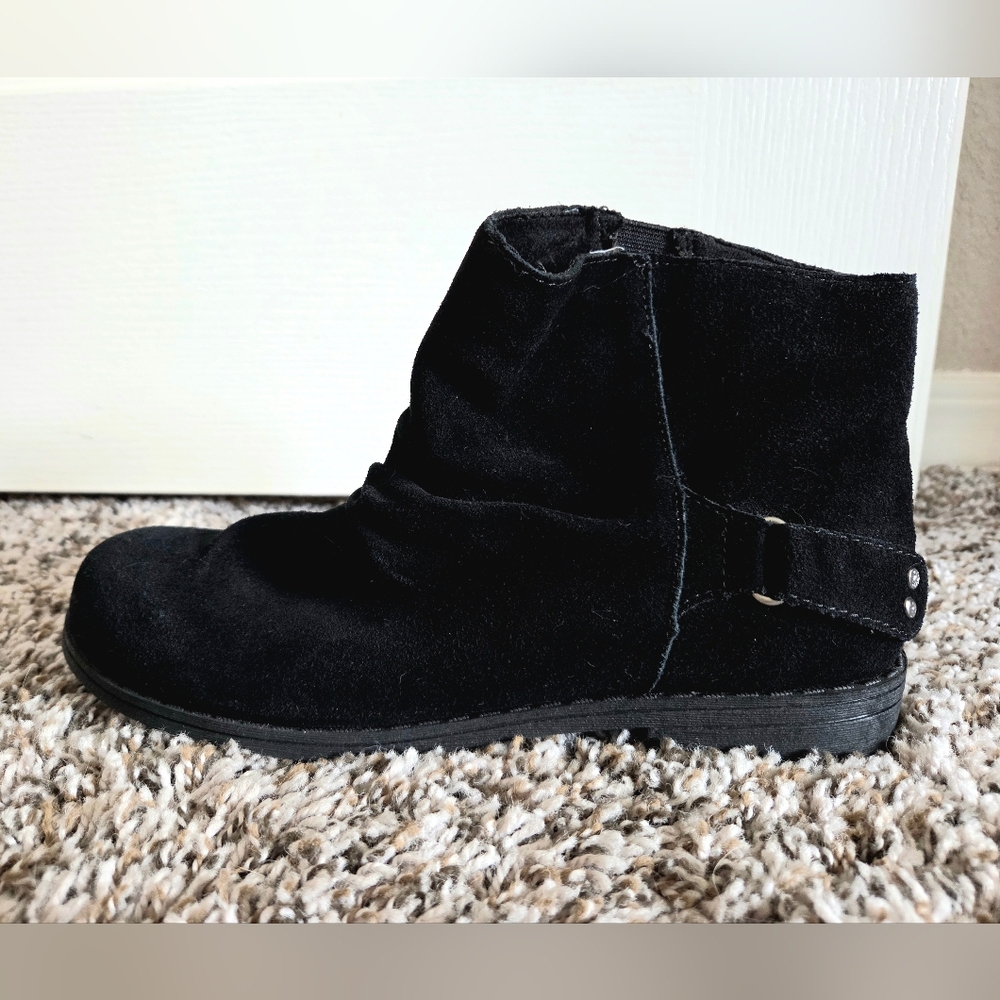 Women's Black Suede Ankle Boots